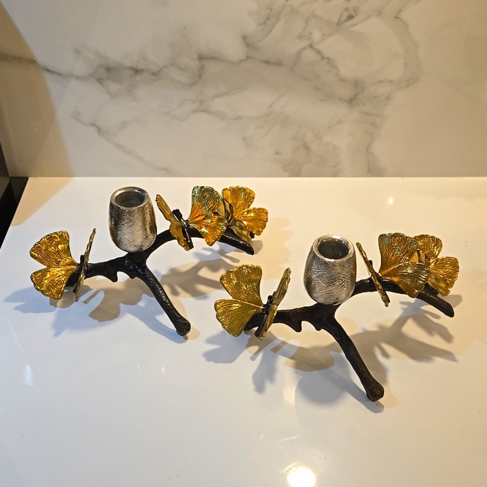 Michael Aram Butterfly Ginkgo Candleholders